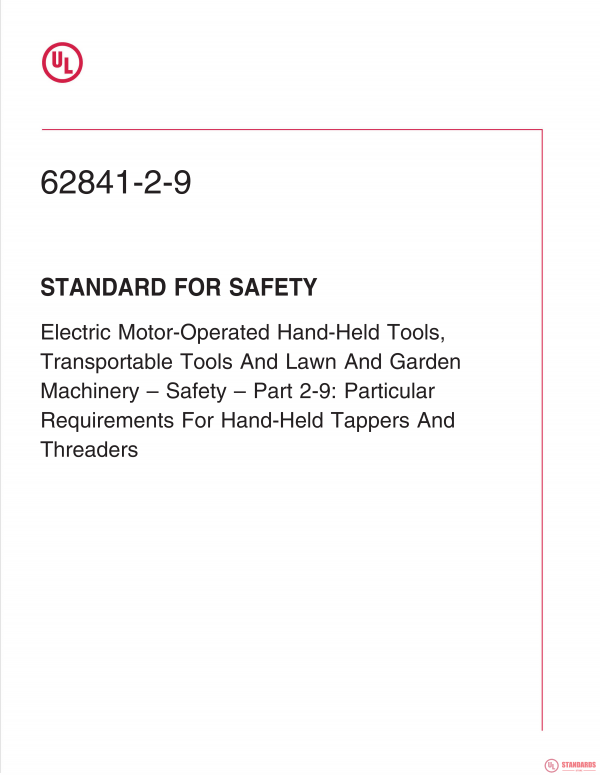 UL 62841-2-9 PDF UL 62841-2-9 PDF